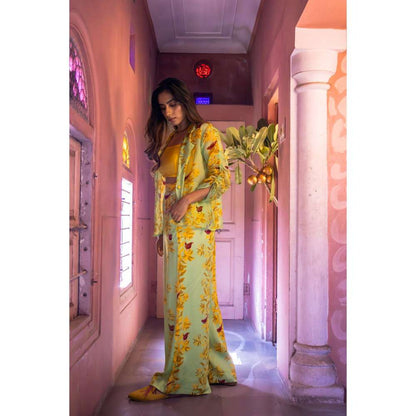 Amrood Yellow Co-Ord (Set of 3)