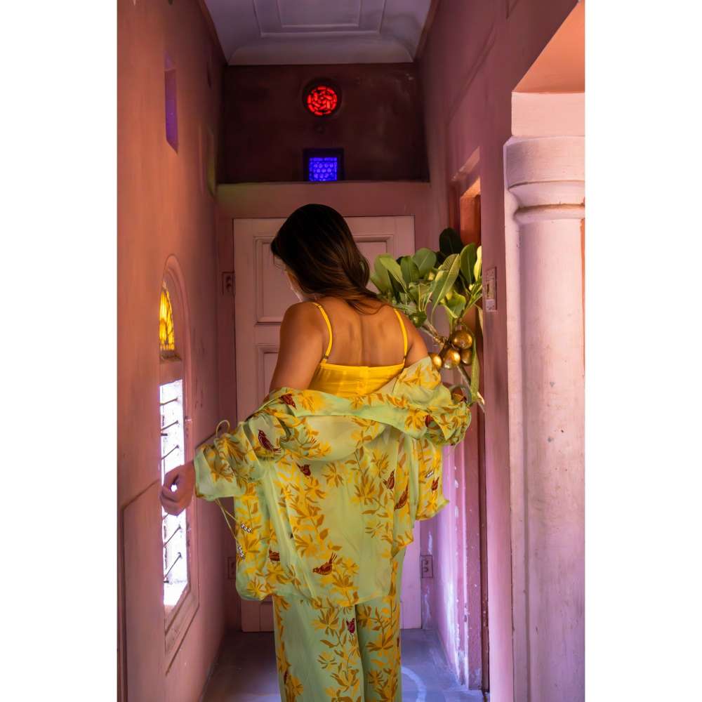 Amrood Yellow Co-Ord (Set of 3)