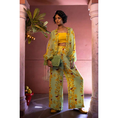 Amrood Yellow Co-Ord (Set of 3)