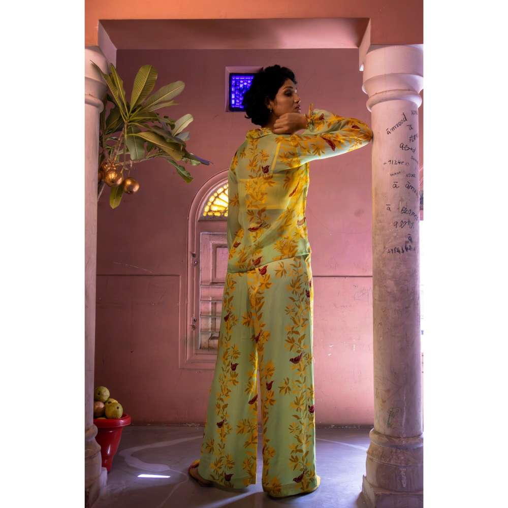 Amrood Yellow Co-Ord (Set of 3)