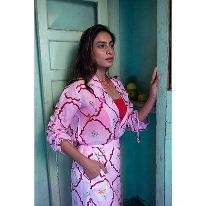 Amrood Pink Co-Ord (Set of 3)