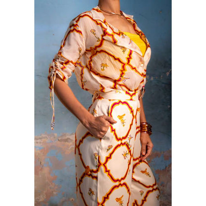 Amrood Yellow Co-Ord (Set of 3)