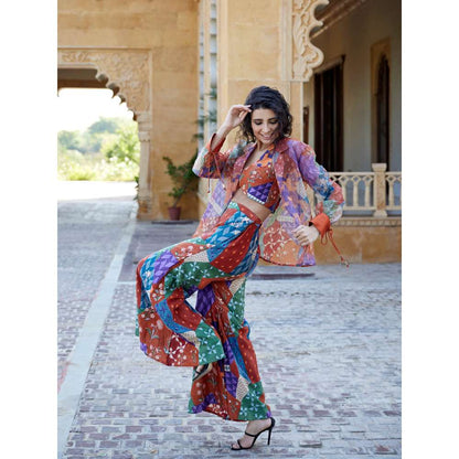 Amrood Multi-Colour Co-Ord (Set of 3)