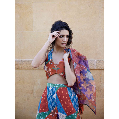 Amrood Multi-Colour Co-Ord (Set of 3)