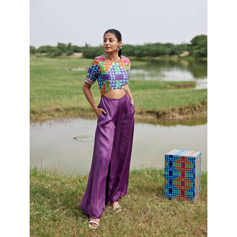 Amrood Purple Jumpsuits