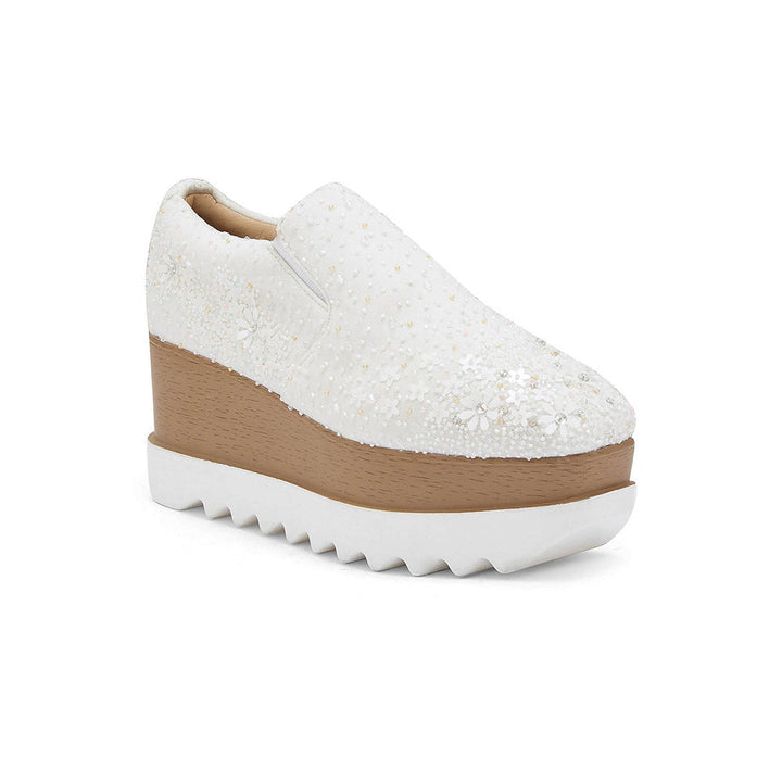 Anaar Dewdrops Wedding Wedge Sneakers