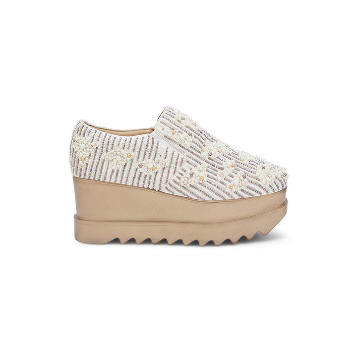 Anaar Candy Clouds Wedding Wedge Sneakers