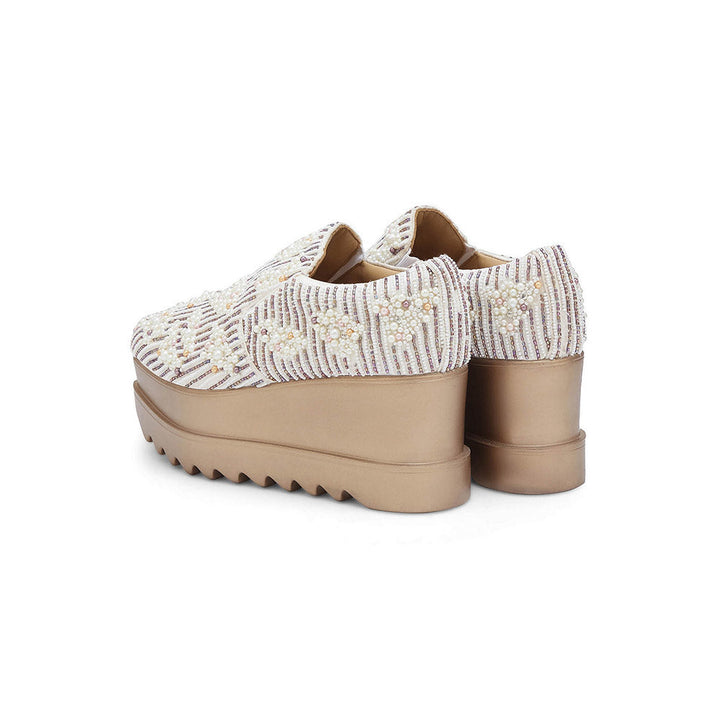 Anaar Candy Clouds Wedding Wedge Sneakers