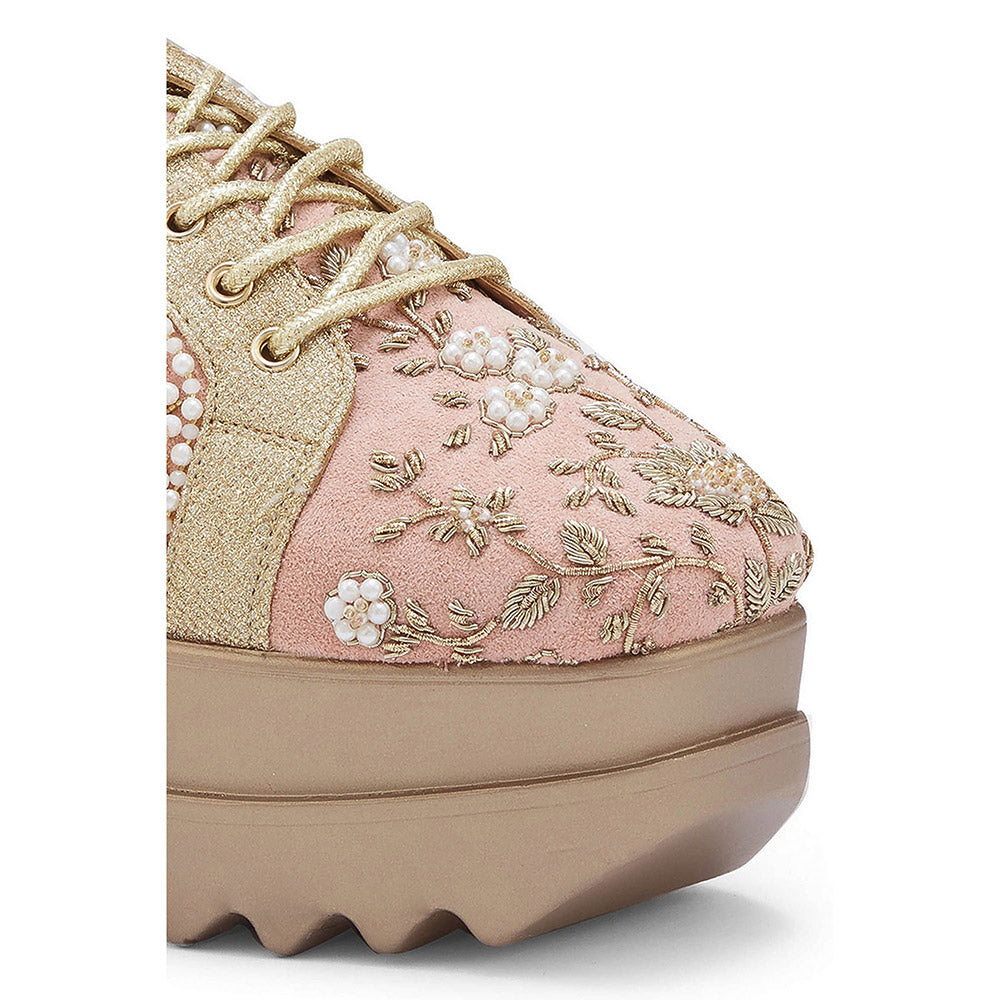 Anaar Mahal Signature Wedding Wedge Sneakers