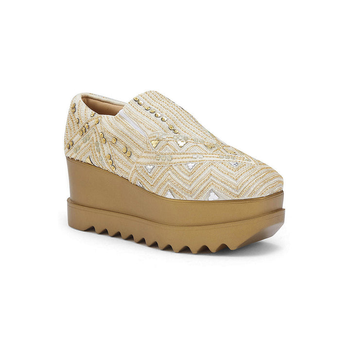 Anaar Art Deco 23 Wedding Wedge Sneakers