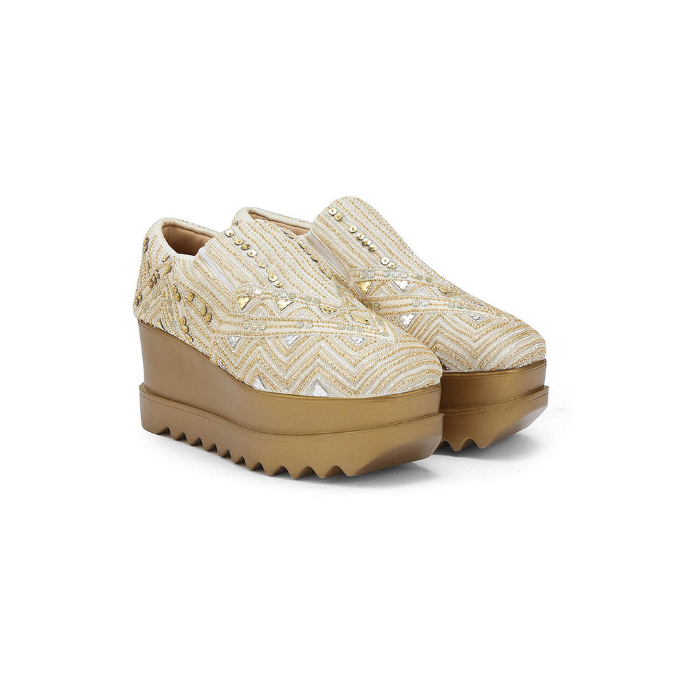 Anaar Art Deco 23 Wedding Wedge Sneakers