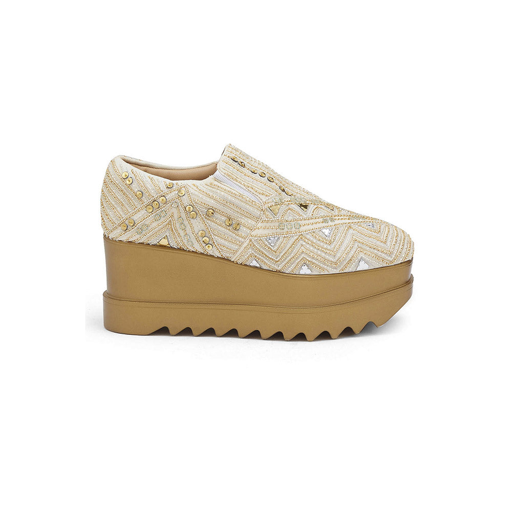 Anaar Art Deco 23 Wedding Wedge Sneakers