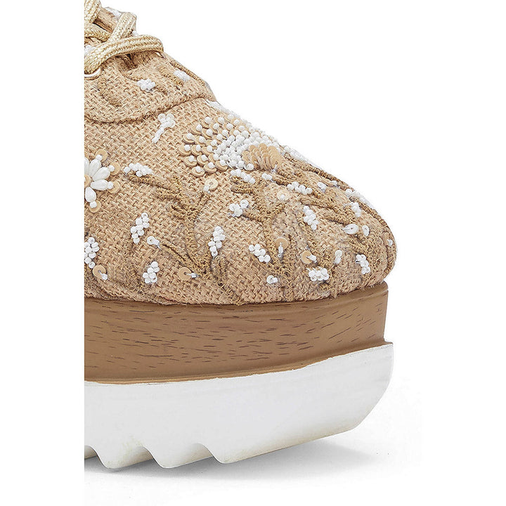 Anaar Dandelion Wedding Wedge Sneakers