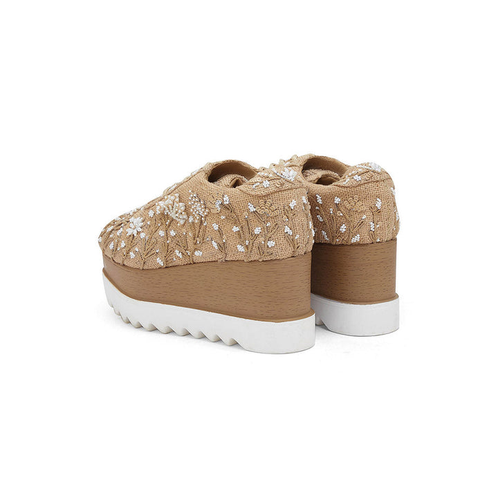 Anaar Dandelion Wedding Wedge Sneakers