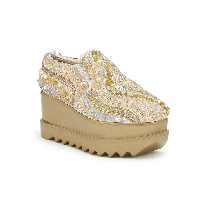 Anaar Electric Feel Wedding Wedge Sneakers