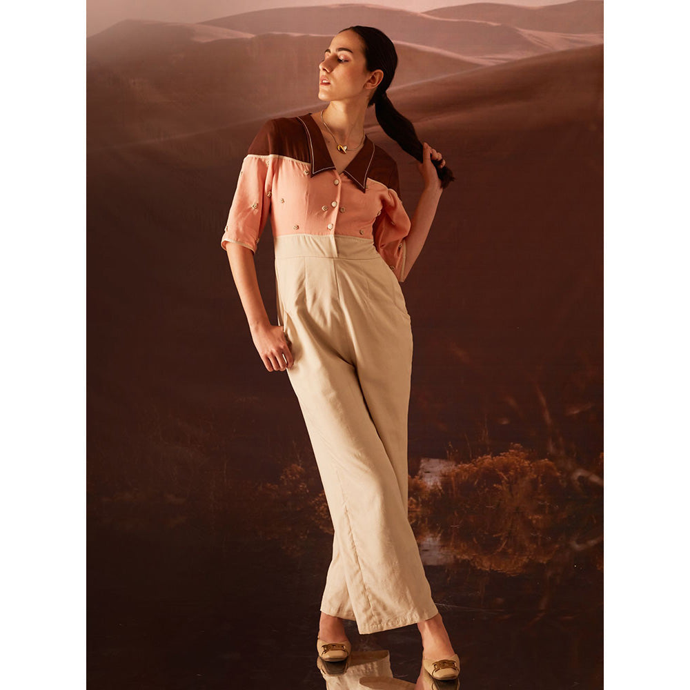 AN'ERA BY ASMITA VERMA Cream Evelyn Jumpsuit