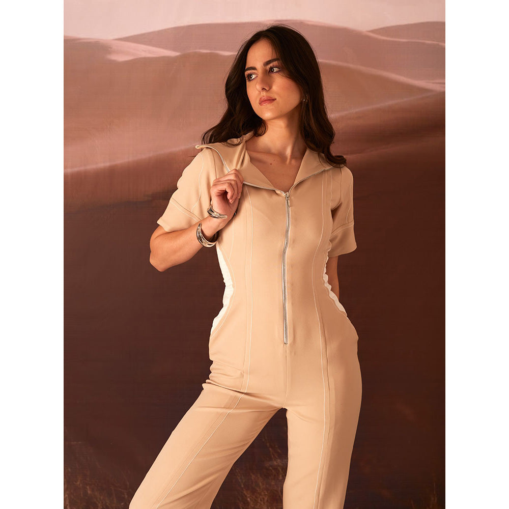 AN'ERA BY ASMITA VERMA Beige June Jumpsuit