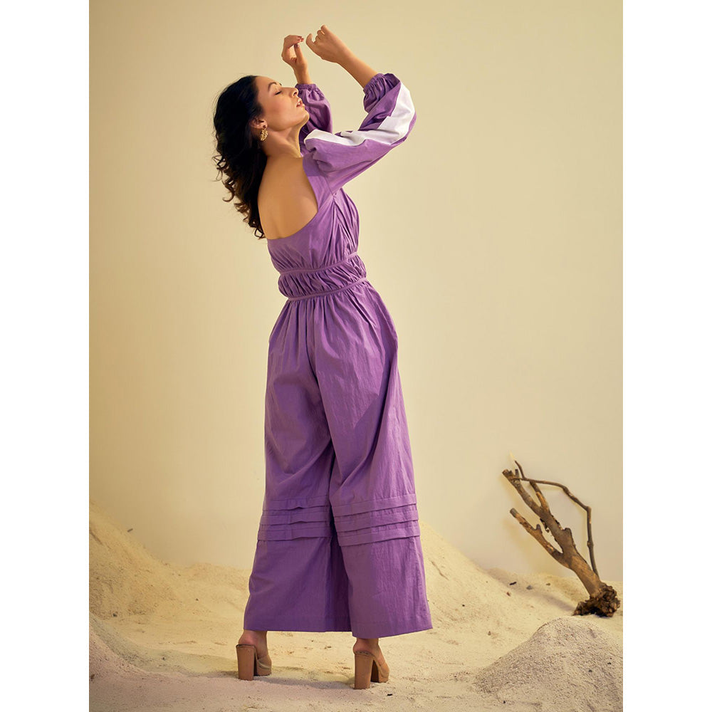 AN'ERA BY ASMITA VERMA Purple Cierra Jumpsuit