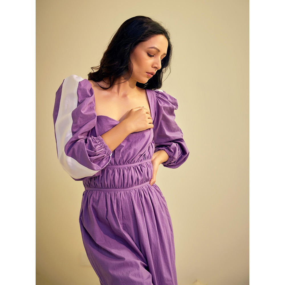 AN'ERA BY ASMITA VERMA Purple Cierra Jumpsuit