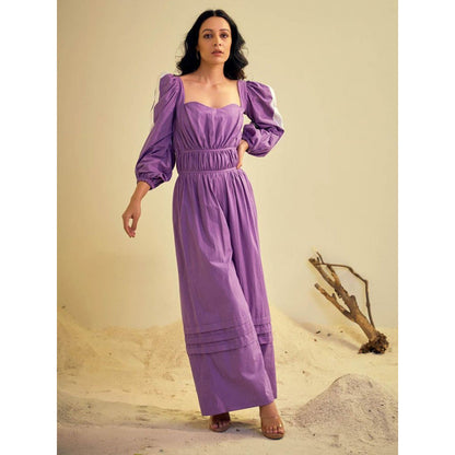 AN'ERA BY ASMITA VERMA Purple Cierra Jumpsuit