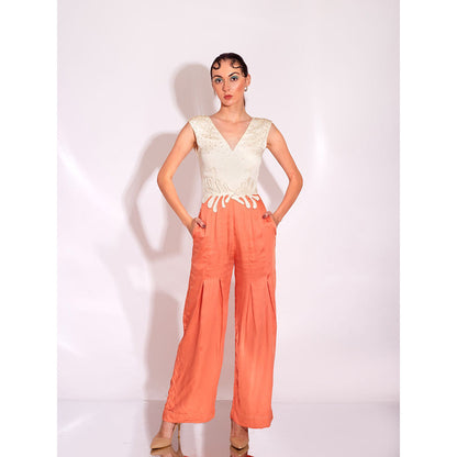 AN'ERA BY ASMITA VERMA Orange Orion Jumpsuit