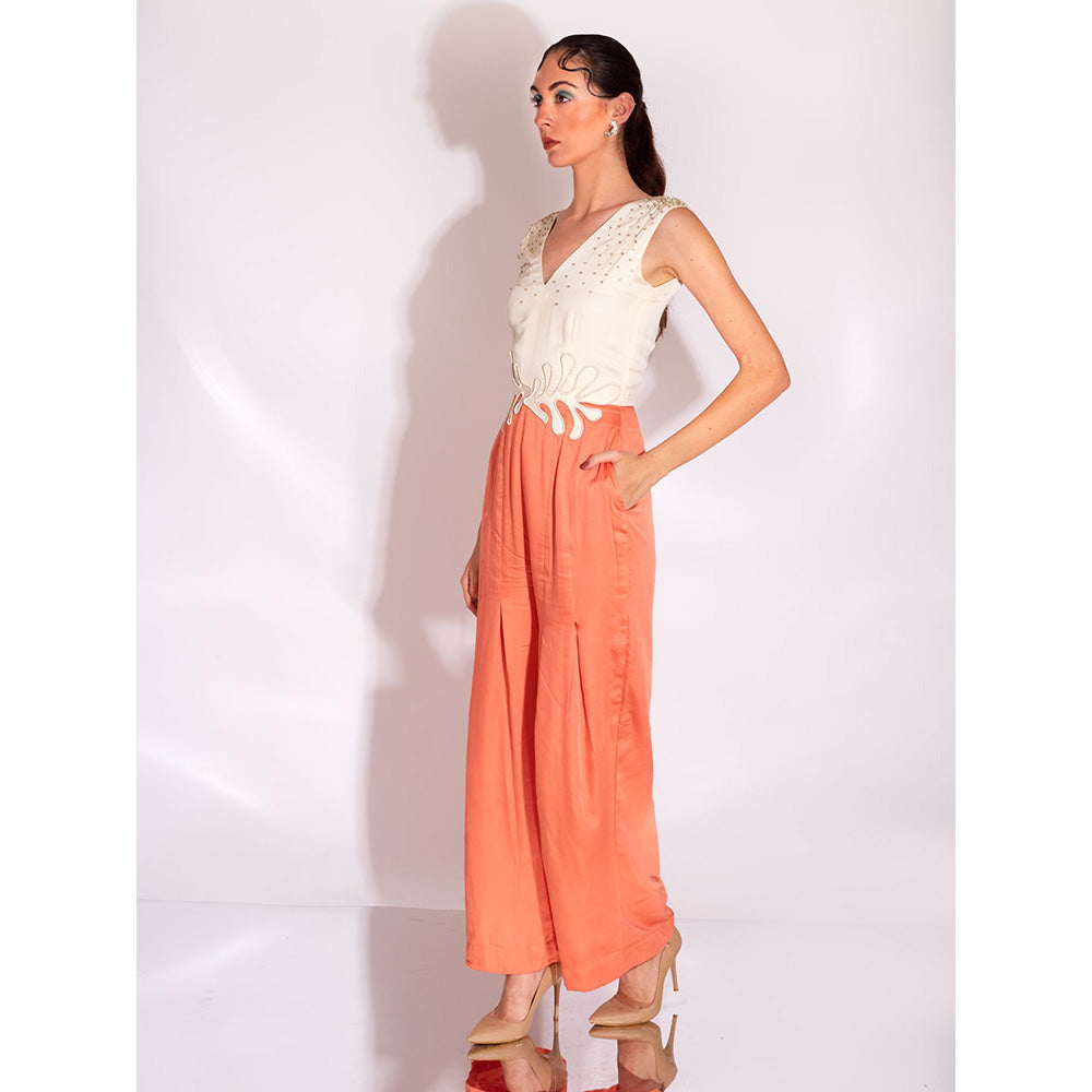 AN'ERA BY ASMITA VERMA Orange Orion Jumpsuit