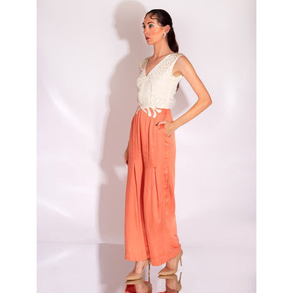AN'ERA BY ASMITA VERMA Orange Orion Jumpsuit
