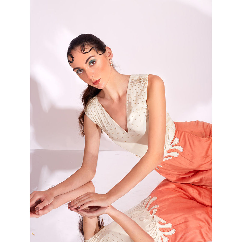 AN'ERA BY ASMITA VERMA Orange Orion Jumpsuit
