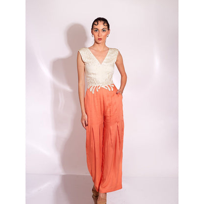 AN'ERA BY ASMITA VERMA Orange Orion Jumpsuit