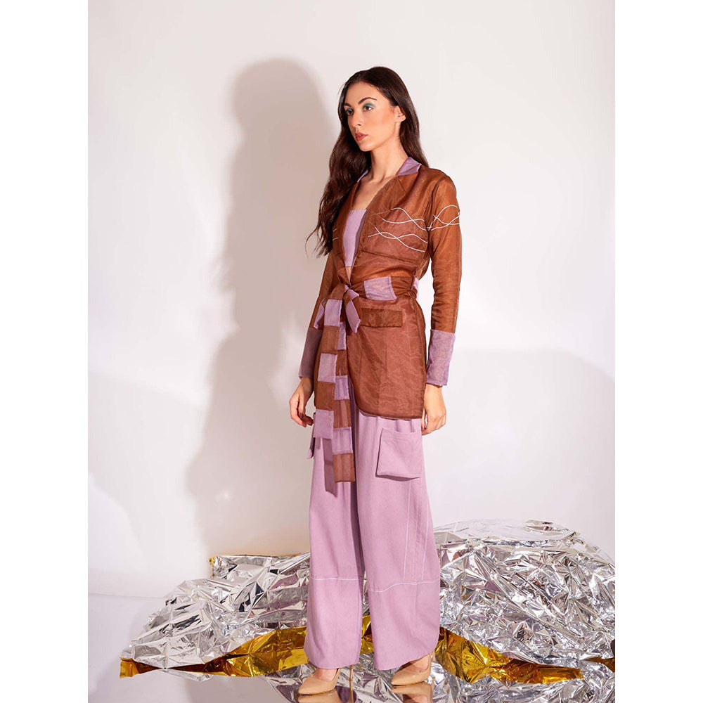 AN'ERA BY ASMITA VERMA Lavender Breeze Co-Ord (Set of 4)