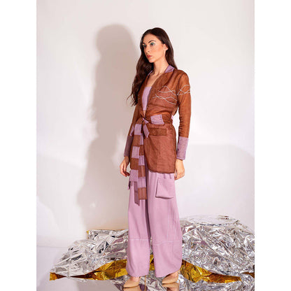 AN'ERA BY ASMITA VERMA Lavender Breeze Co-Ord (Set of 4)