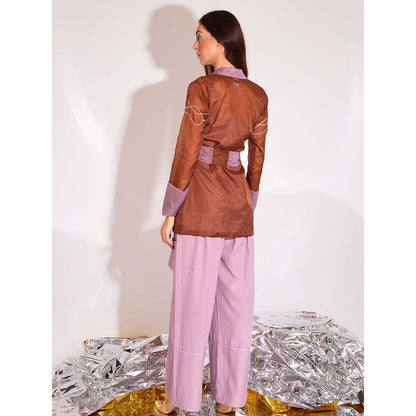AN'ERA BY ASMITA VERMA Lavender Breeze Co-Ord (Set of 4)