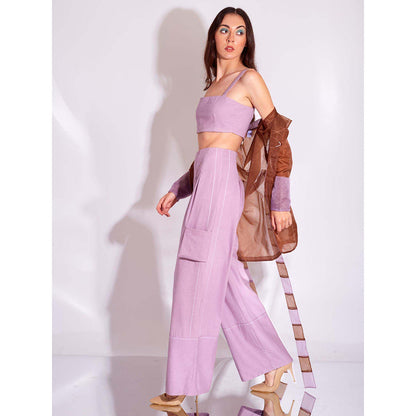 AN'ERA BY ASMITA VERMA Lavender Breeze Co-Ord (Set of 4)