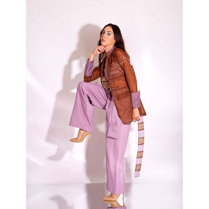 AN'ERA BY ASMITA VERMA Lavender Breeze Co-Ord (Set of 4)