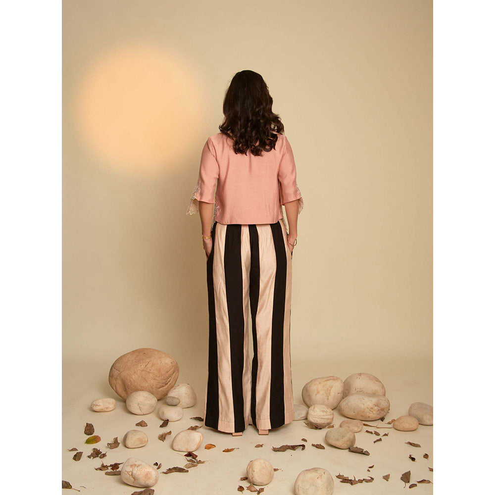 AN'ERA BY ASMITA VERMA Peach Olie Shirt with Pant (Set of 2)