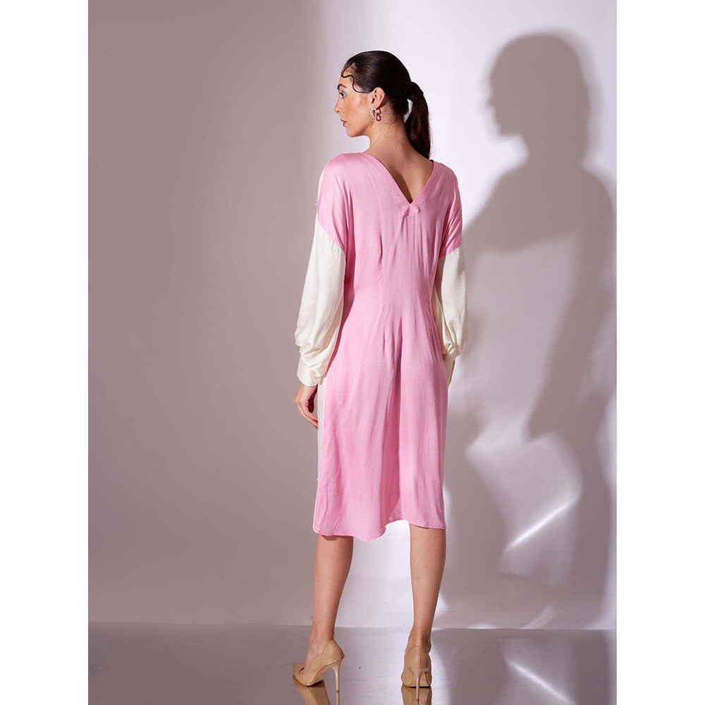 AN'ERA BY ASMITA VERMA Cream Bloom Midi Dress