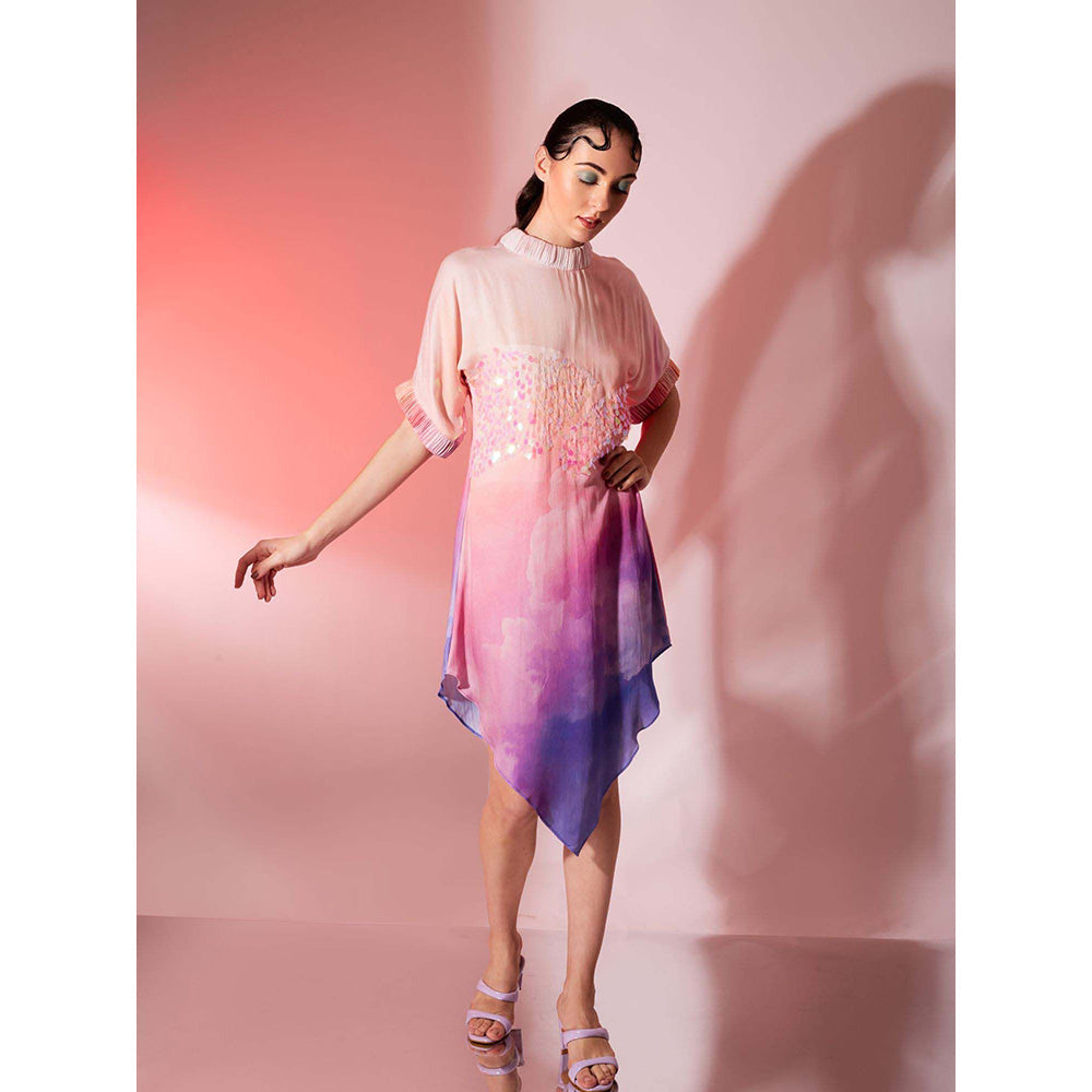 AN'ERA BY ASMITA VERMA Multi-Colour Mirage Knee Length Dress