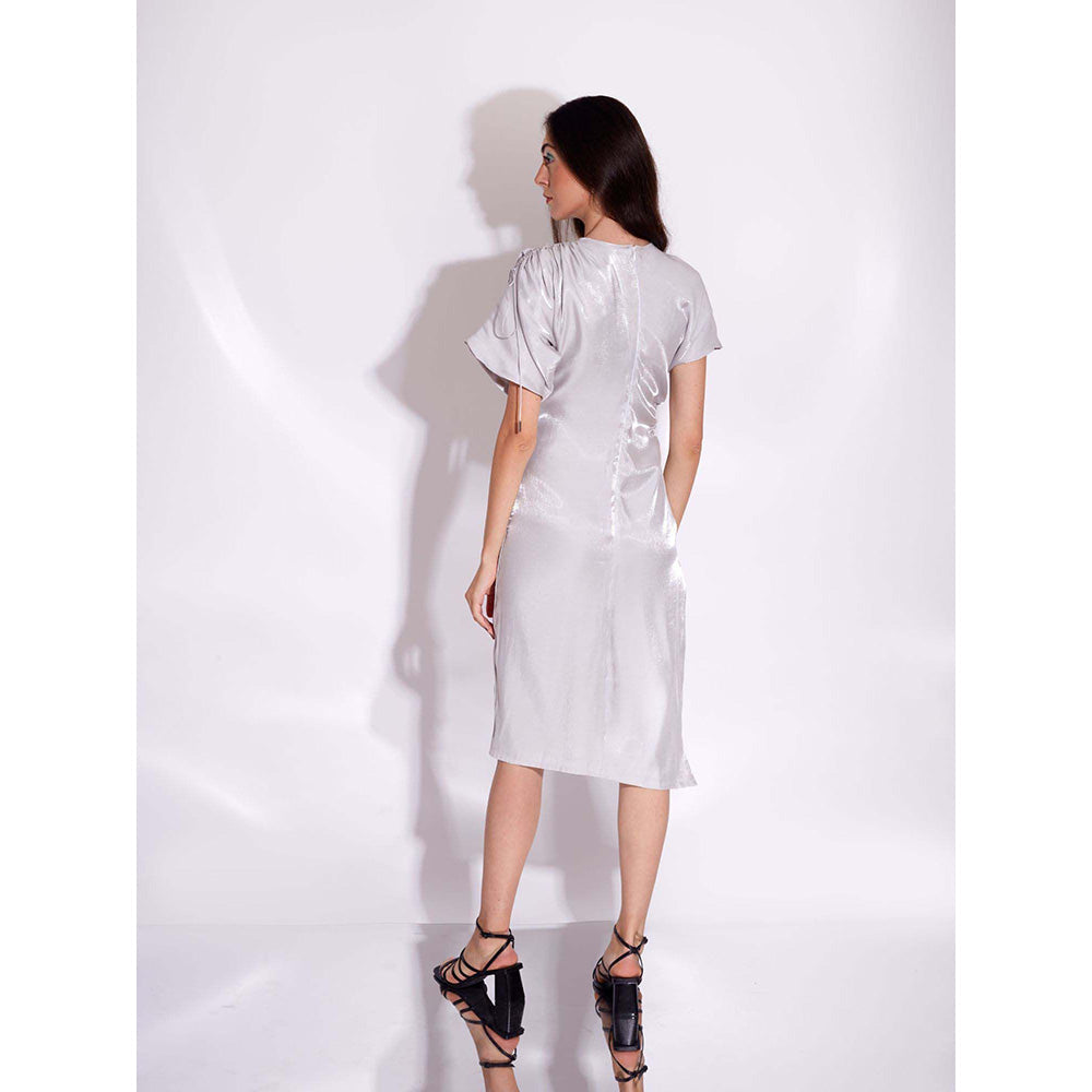 AN'ERA BY ASMITA VERMA Grey Night Sky Midi Dress