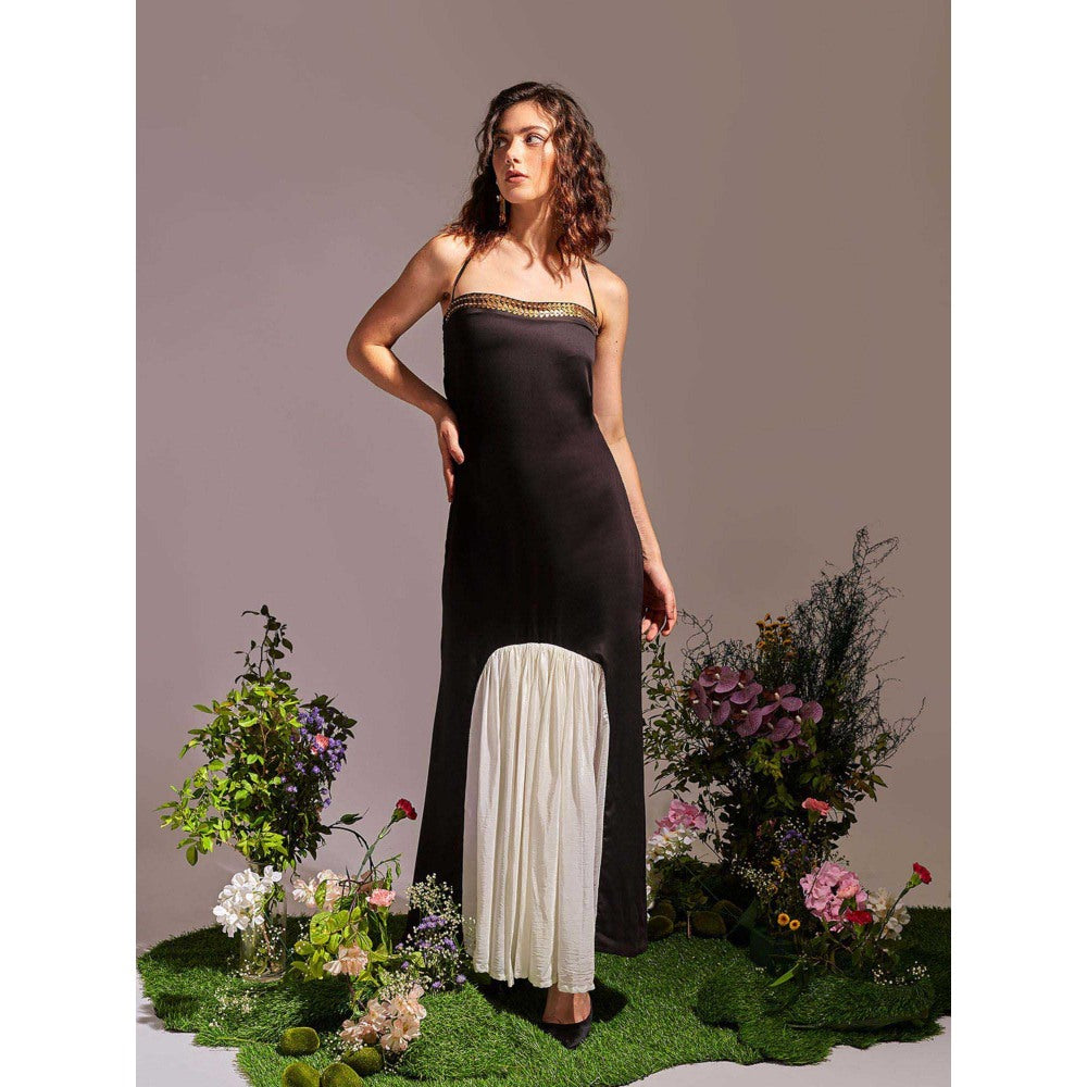 AN'ERA BY ASMITA VERMA Black Noir Maxi Dress