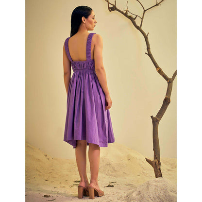 AN'ERA BY ASMITA VERMA Purple Ezel Midi Dress