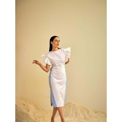 AN'ERA BY ASMITA VERMA White By Midi Dress