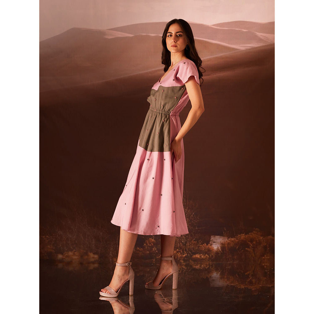 AN'ERA BY ASMITA VERMA Rosie Embroidered Dress