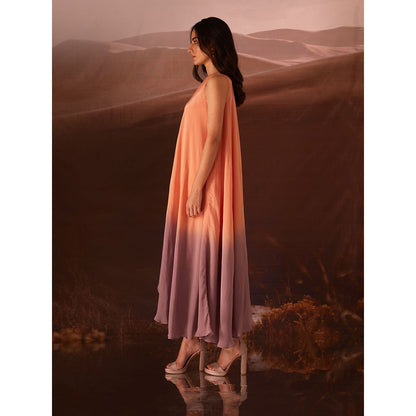 AN'ERA BY ASMITA VERMA Emma One Shoulder Ombre Dress