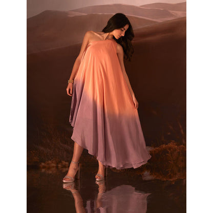 AN'ERA BY ASMITA VERMA Emma One Shoulder Ombre Dress