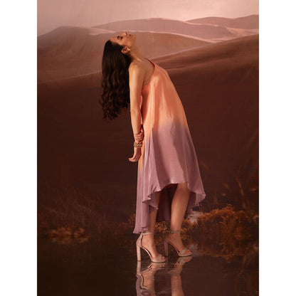 AN'ERA BY ASMITA VERMA Emma One Shoulder Ombre Dress