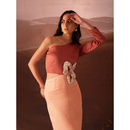 AN'ERA BY ASMITA VERMA Aloha Embellished Dress