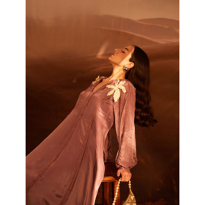 AN'ERA BY ASMITA VERMA Mauve Aura Dress
