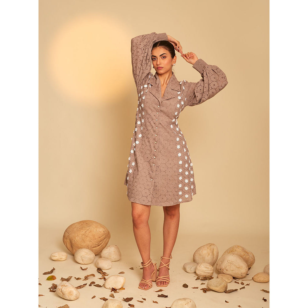 AN'ERA BY ASMITA VERMA Grove Self Design Dress