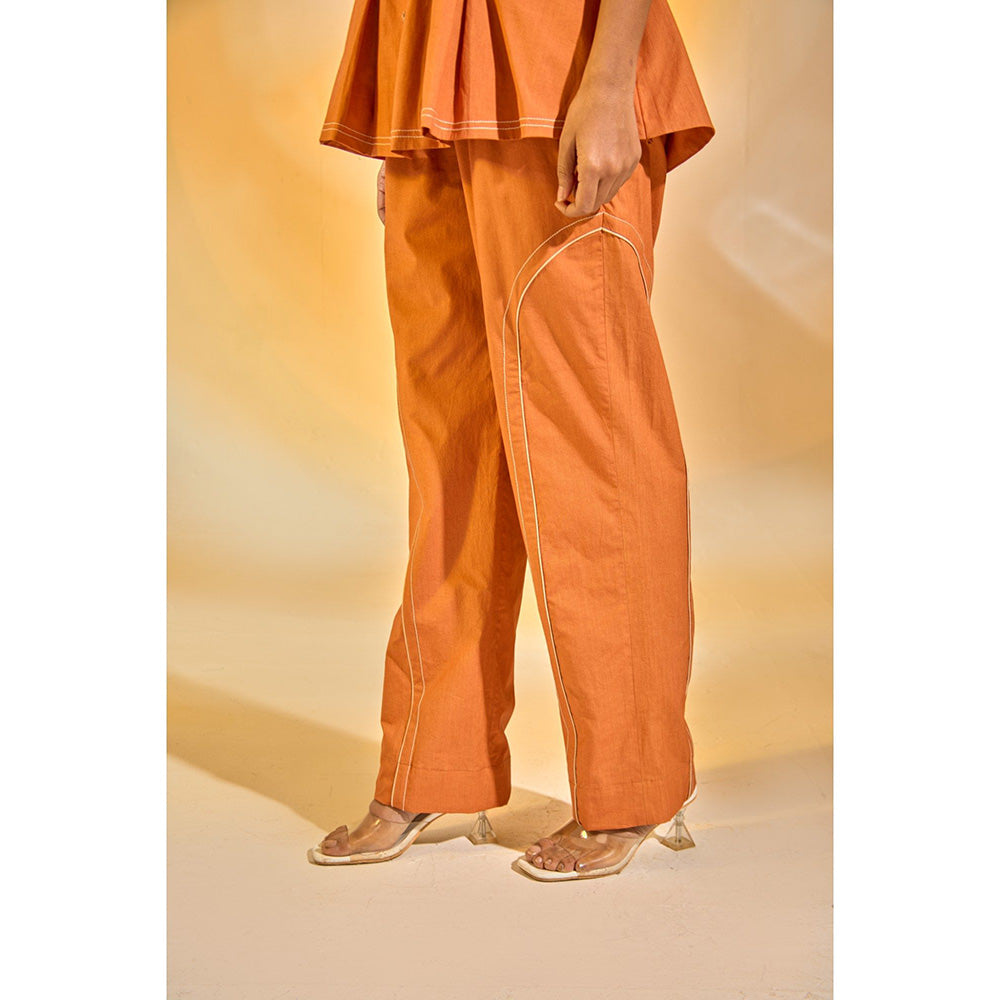 AN'ERA BY ASMITA VERMA Orange Elle Co-Ord (Set of 2)