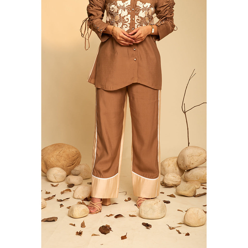 AN'ERA BY ASMITA VERMA Serene Brown Co-Ord (Set of 2)